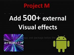 Add 500+ visual effects projectM Music Visualizer Pro for android