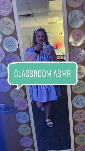 Exciting First Day of School Teacher ASMR | Classroom Sounds