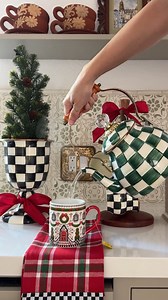 Decorating for the holidays doesn’t have to be complicated! 🎄 Year-round Courtly Check staples do most of the work - just add coordinating holiday décor pieces for a look that feels festive and elegant! 🎁✨ 📸: @everyday_home | MacKenzie-Childs