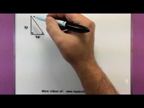 Trigonometry - Solving a right triangle