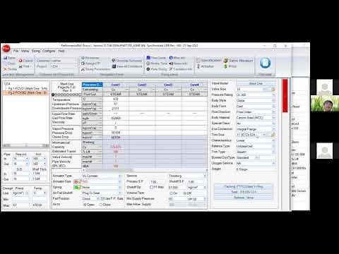 Sizing Case with Instrucalc , Performance Nxt and Fisher Valve Specification Manager