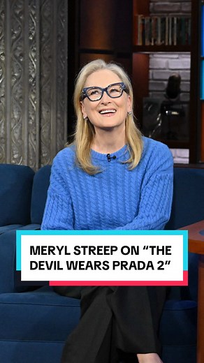 According to Meryl Streep, the studios walked the walk (or rather, the Runway) for @The Devil Wears Prada 2. #Colbert #MerylStreep #DWP2