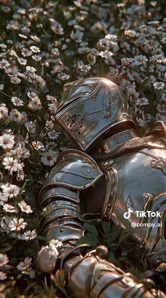 Resting before the battle #darkfantasy #medieval #aicommunity #animation #fyp #calm