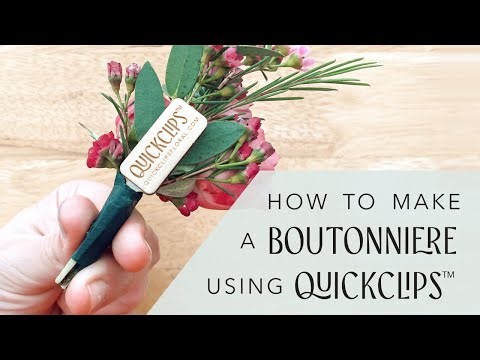 The Easiest Way to Attach a Boutonniere | QuickClips Magnetic Clip Tutorial