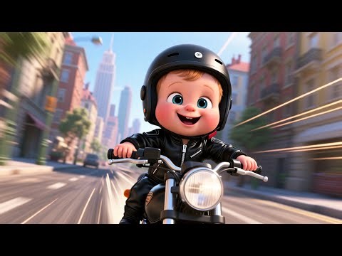 Motorbike Zoom With Baby 🏍️👶 Fun Ride Song for Kids | Motorcycle Adventure