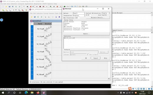 sybyl_能量最小化2