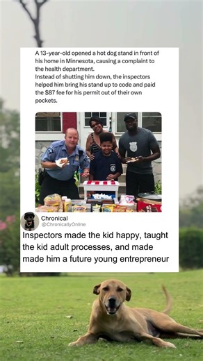 Cops create a future young entrepreneur