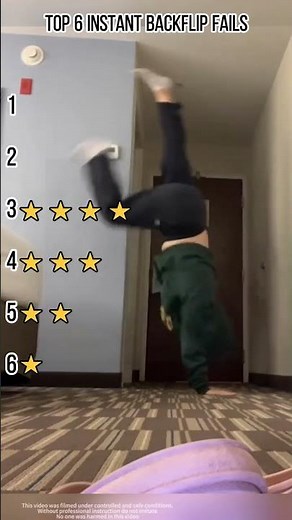 TOP 6 Instant Backflip Fails