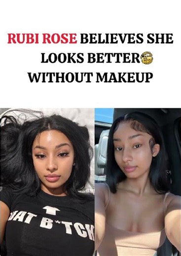 Rubi Rose's Confidence: "I Look Better Without Makeup". #shorts #rubirose #entertainment