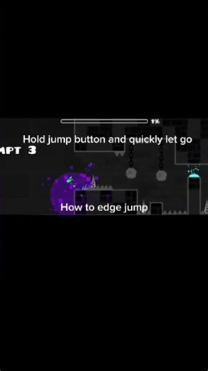 Tutorial to edge jump in geometry dash