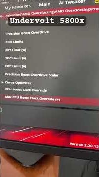 Easy undervolt for 5800x Ryzen 7 #cpu #gaming #pc