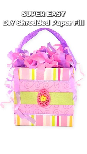 DIY Shredded Paper for Gift Baskets from Reused Tissue Paper