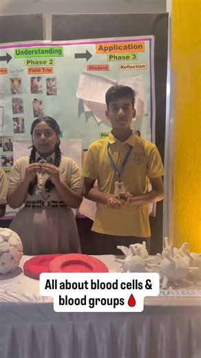 Pragati School on Instagram: "PBL-Project 04 🩸🔬 Exploring the Science of Life—Blood Cells & Blood Groups! Grade 8 students at Pragati School had an exciting and educational experience diving deep into the world of blood cells and blood group testing! They learned about the components of blood—red blood cells, white blood cells, platelets, and plasma—and their crucial roles in our bodies. 🩸💡 Through a mock blood group testing activity, students observed agglutination in action and discovered 