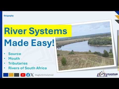 Grade 5 Term 2 Geography | River Systems, Source, Mouth, Tributaries & Rivers of South Africa