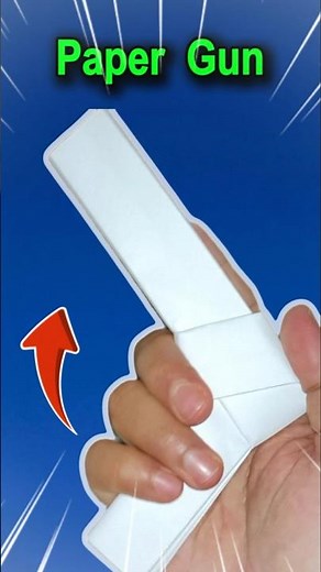 SIMPLE GUN ORIGAMI| TUTORIAL| HOW TO MAKE A PAPER GUN| CRAFT| WEAPON| STEP BY STEP FOLDING| ART