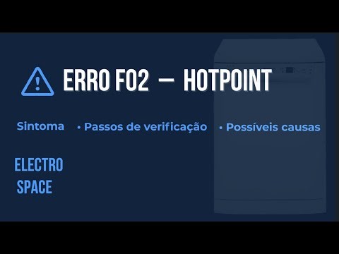 👉 Erro F02 - Hotpoint / Ariston / Indesit – Entrada de água contínua. O que fazer para resolver