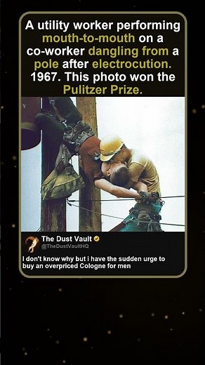 Pulitzer Prize Winning Rescue Photo Captured on Utility Pole 1967