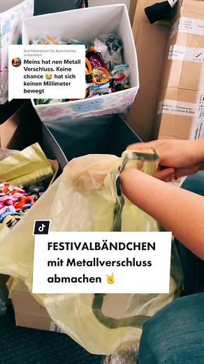 Festivalbändchen mit Metallverschluss abmachen: Tipps & Tricks