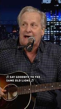 #JeffDaniels breaks out the guitar to sing a song about The Curse of Bobby Lane on the #Lions!
