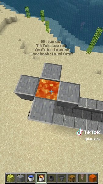Cara Bikin Instant Lava Generator di Minecraft Bedrock