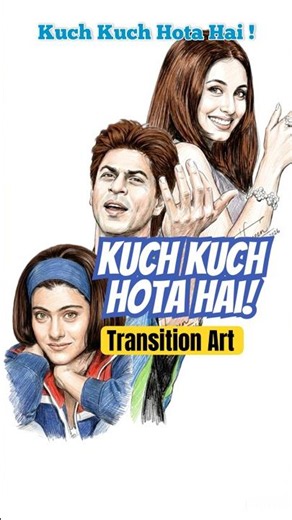 This pencil sketch will take you straight back to Kuch Kuch Hota Hai ✏️ #KuchKuchHotaHai #Srk #Kajol