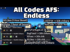 All Codes AFS:Endless