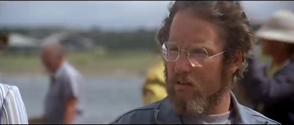 Roy Scheider stated in an interview that in the scene where Lee Fierro (Mrs. Kintner) smacks him in the face, she was actually hitting him. Apparently, the actress could not fake a slap and so the seventeen takes were some of the "most painful" of his (Scheider's) acting career. Also, Lee Fierro stated in several interviews that in one of the takes when she slapped Roy Scheider, his glasses fell off. | The Daily Jaws