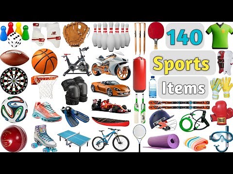 Sports Items Vocabulary ll 140 Sports Items Name in English With Pictures ll Sports Equipments Name