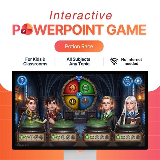 Potion Race – Interactive Powerpoint Game for Kids | Spin the Wheel, Answer Questions & Brew a Potion - Etsy Canada