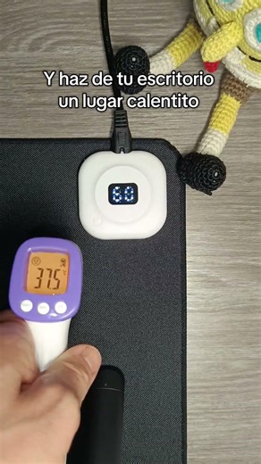 Alfombra calefactora de escritorio #gadgets #teletrabajo #invierno