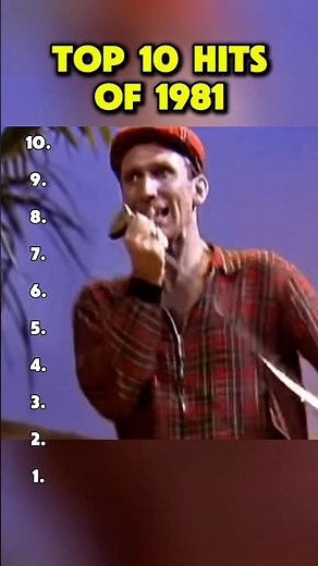 Top 10 hits of 1981 #flashback