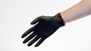 HDX Pop-N-Go Black Disposable Heavy Duty Nitrile Gloves, Size Large (40-Count) 104813700