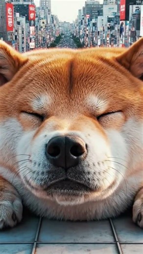 渋谷に巨大柴犬が出現!? Colossal Shiba Inu Invades Shibuya! (AI Video)