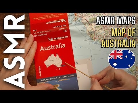 Soft Spoken ASMR: Paper Map of Australia 🌏🦘 [ASMR Maps]