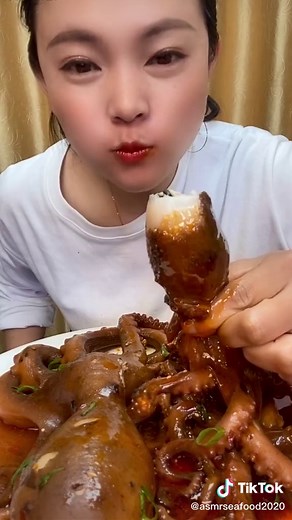Have you try before? #asmr#mukbang #asmrsquad #octopus #seafood