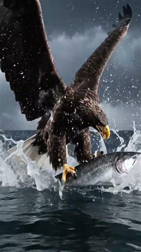 Eagle vs Fish #Eagle #Fish Lightning Strike