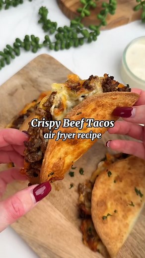 Air fryer crispy beef tacos for the ultimate fakeaway 🌮✨ Our Black Friday air fryers are waiting for you. | AO