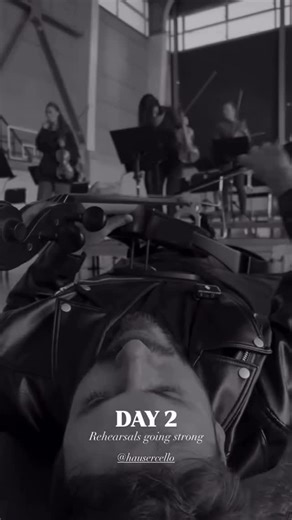 ESİN on Instagram: "Hauser concert rehearsal🖤🎻 #hauser"