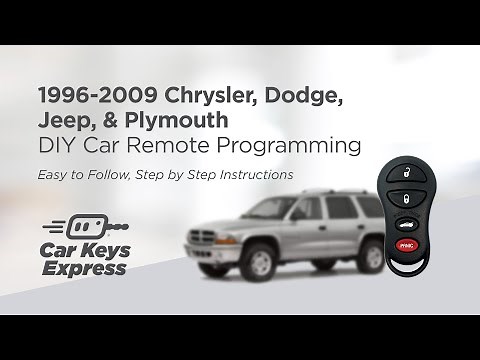 1996-2009 Chrysler, Dodge, Jeep, & Plymouth DIY Car Remote Programming - Easy to Follow Instructions