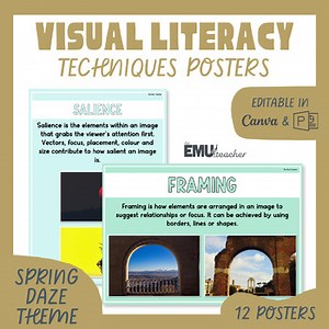 Visual Literacy Technique Poster Spring Daze Salience Framing Vector Colour Size