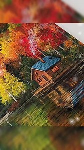 Autumn Tree Painting 🍂 | Acrylic Art for Beginners #reels #artreels #autumnart #fallart #acrylicart #paintingideas #beginnerart #viralreels #aestheticart #cozyart #arttutorial | Jay Lee Paintings