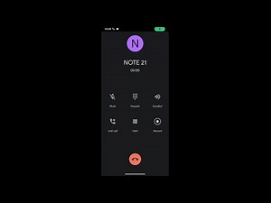 Cubot Note 21 Incoming Call Screen