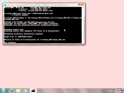 How To Make A Windows PE ISO for Windows 7