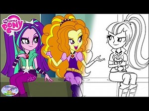 My Little Pony Coloring Book Color Change Transform Dazzlings Surprise Egg and Toy Collector SETC