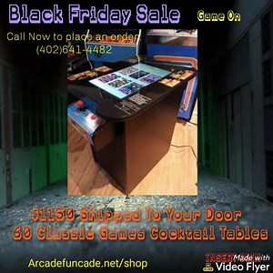 19 reactions · 5 comments | Black friday Sale 25% Off all cocktail tables. To order visit : Arcadefuncade.net/shop | Arcade Funcade | Facebook
