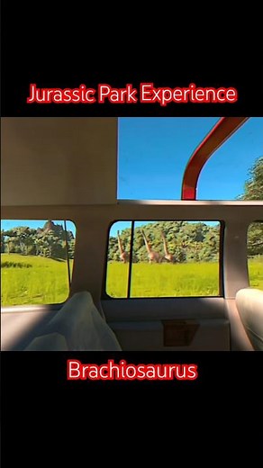 Jurassic Park Experience, The Park Drive, Brachiosaurus #jurassicpark #jurassicworldevolution #ride