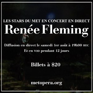 409 reactions · 145 shares | Renée Fleming dans un programme d'airs d’opéra, de mélodies, et de chansons américaines, en direct depuis le domaine historique de Dumbarton Oaks. | The Metropolitan Opera | Facebook