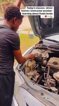 Driver learner’s license- today’s lessons - fluid check
