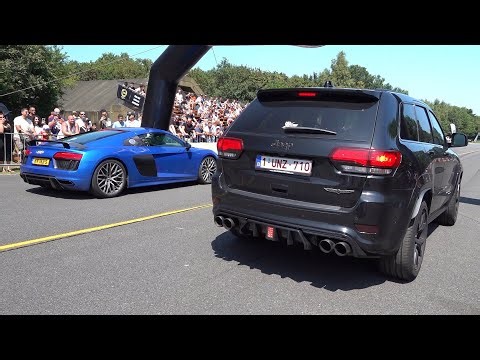 Modified Cars Drag Racing - M5 F90 Competition vs BRABUS 700 vs Trackhawk vs Manhart RS800 vs R8 V10