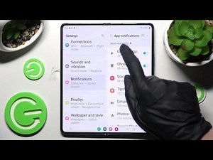 How to Manage App Notifications in SAMSUNG Galaxy Z Fold 4 – Notifications Management